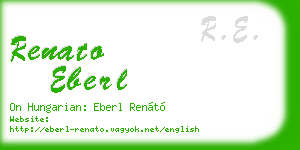 renato eberl business card